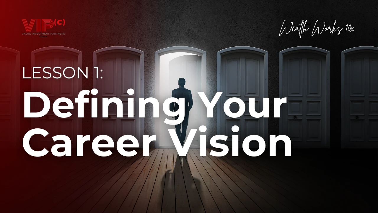 Defining Your Career Vision lesson poster
