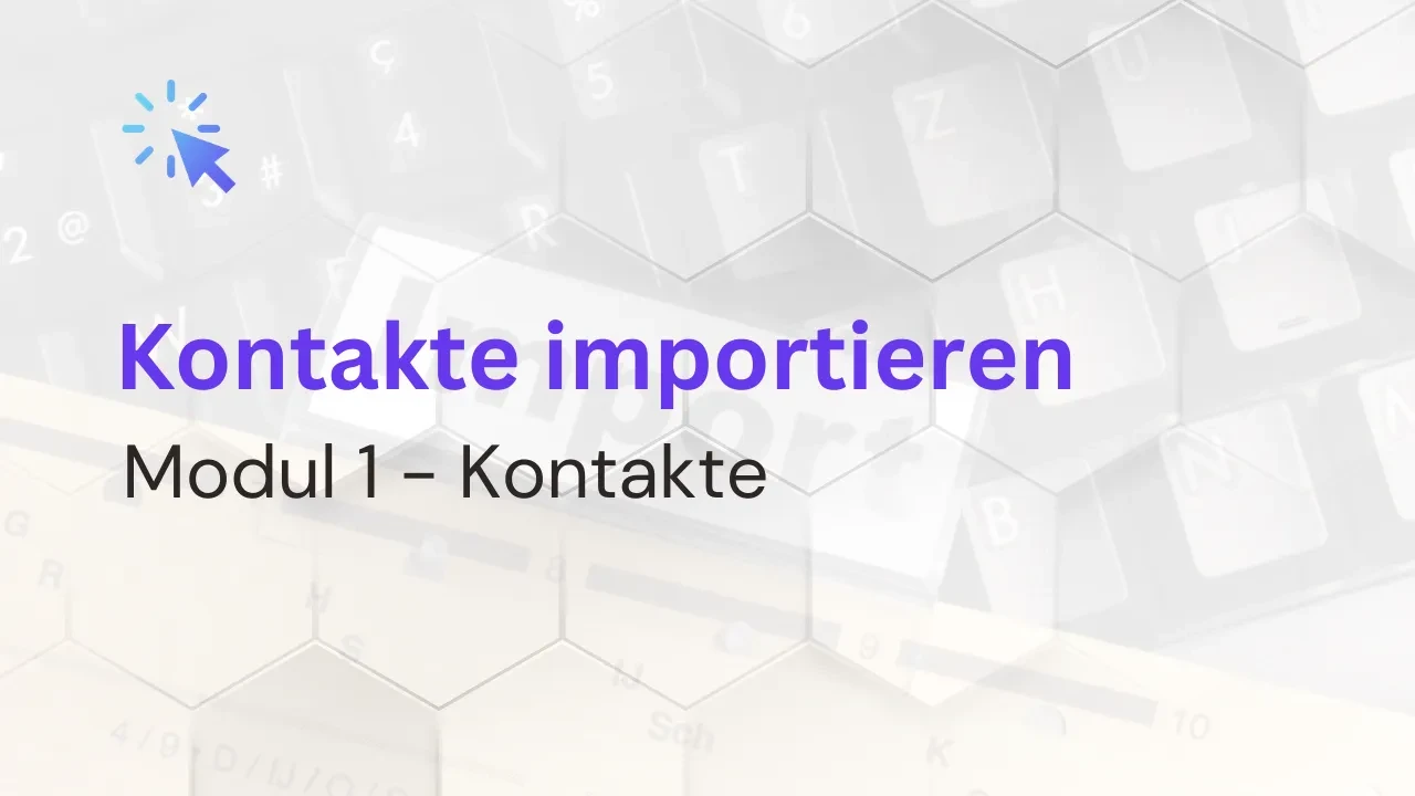 1.6 Kontakte importieren lesson poster