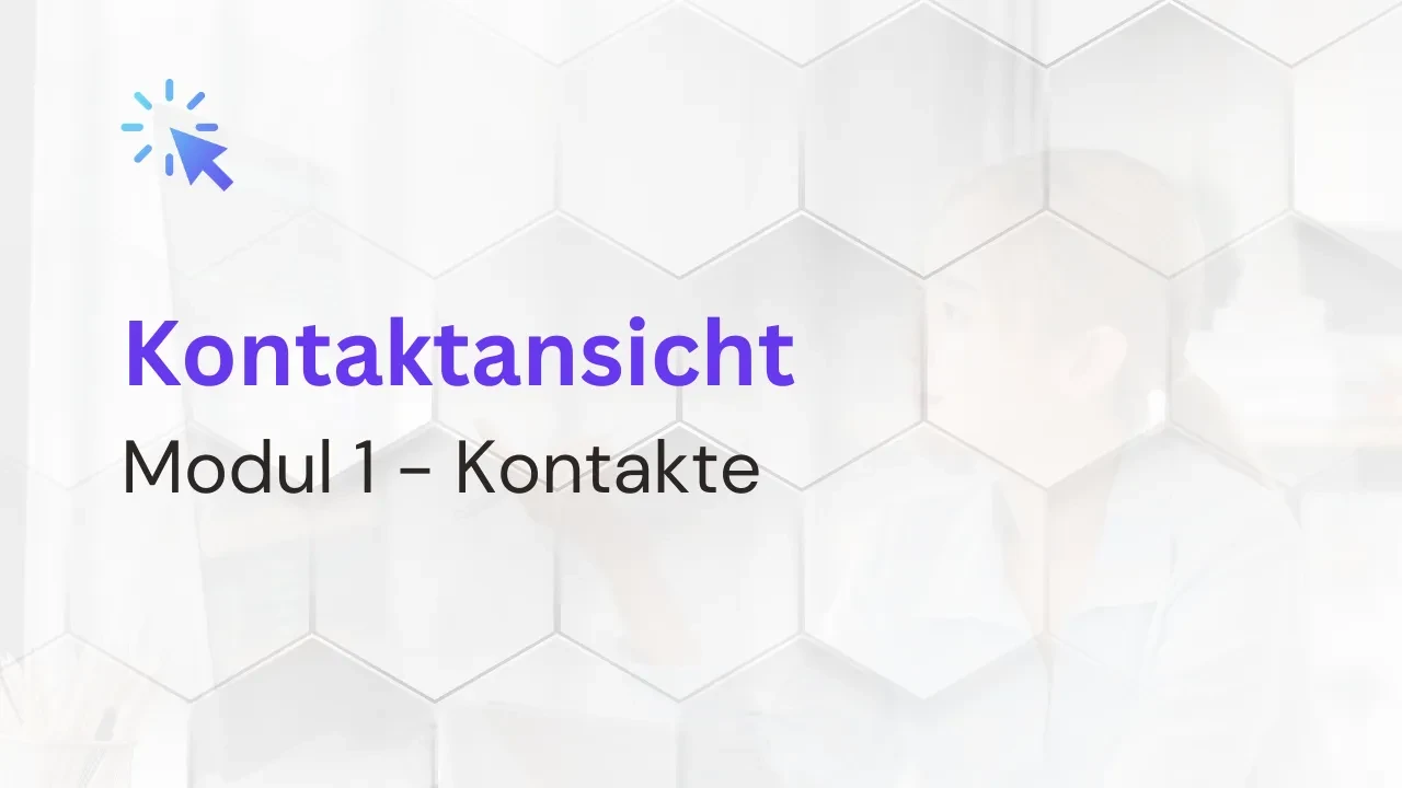 1.2 Kontaktansicht erklärt lesson poster