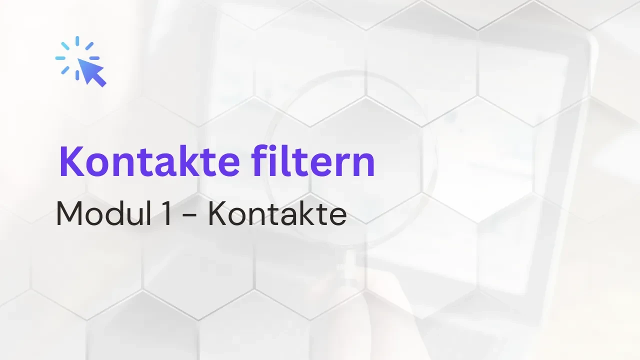 1.10 Kontakte filtern lesson poster