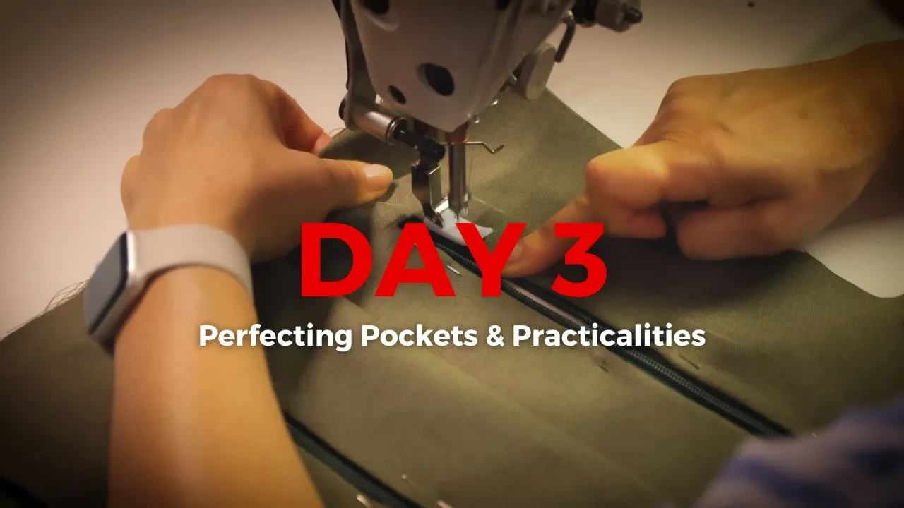 Day 3 - Perfecting Pockets & Practicalities lesson poster
