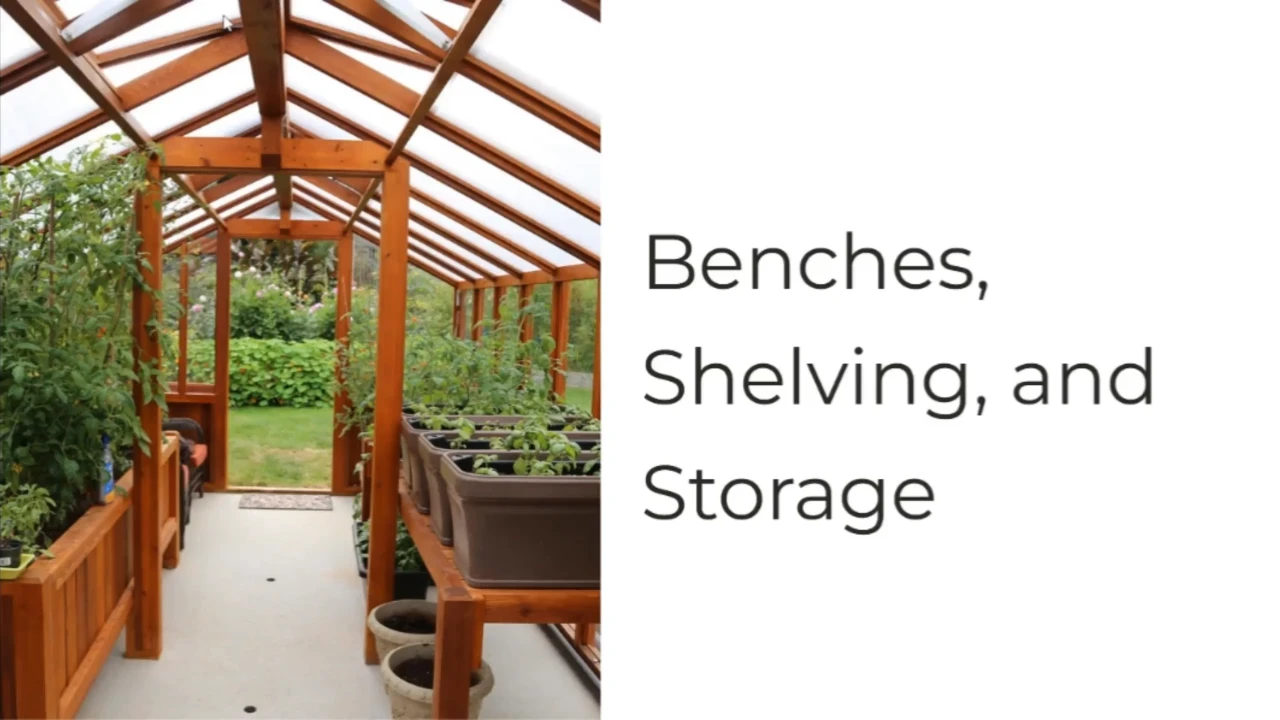 Benches, Shelving and Storage lesson poster