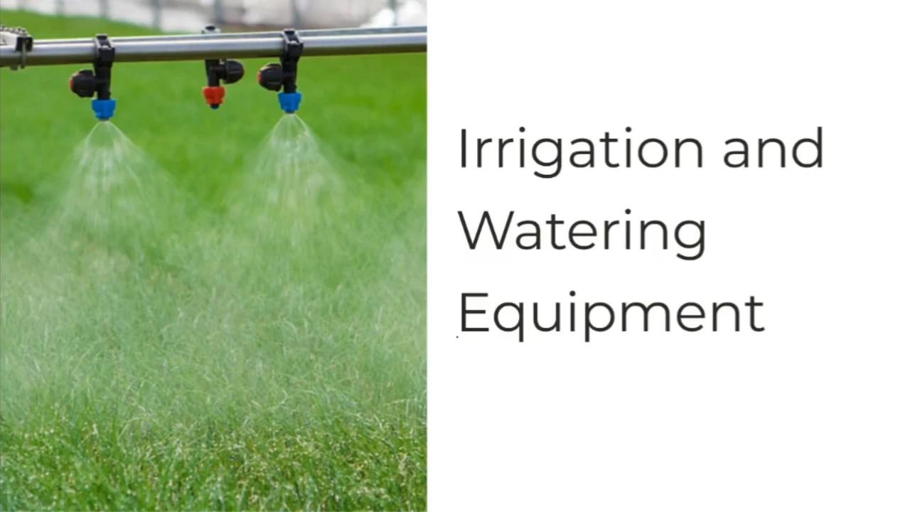 Irrigation and Watering Equipment lesson poster