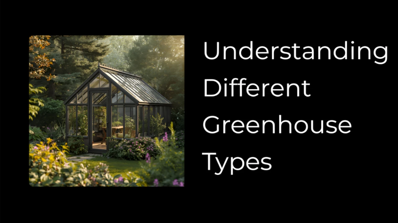 Understanding Different Greenhouse Types lesson poster
