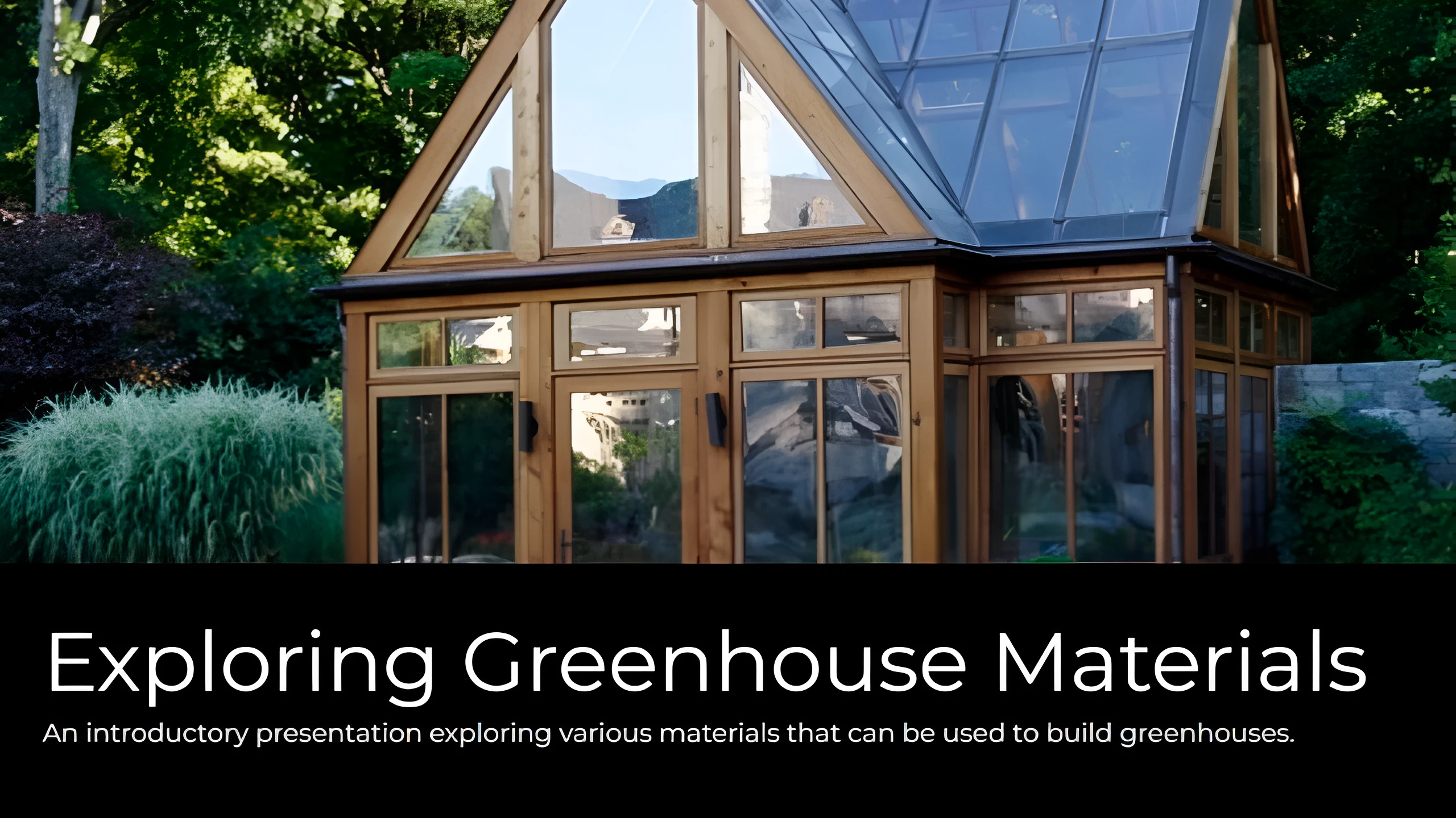 Researching Greenhouse Materials lesson poster