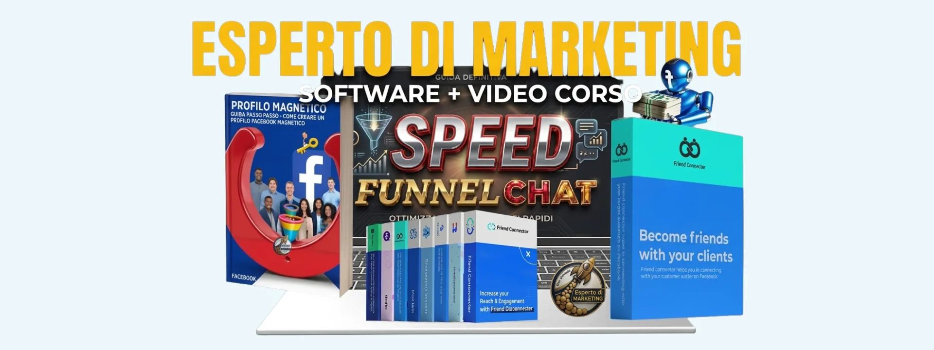 Friend Connector Pro + Software Saas + Video Corso Speed Automatic Contact Pro Facebook 