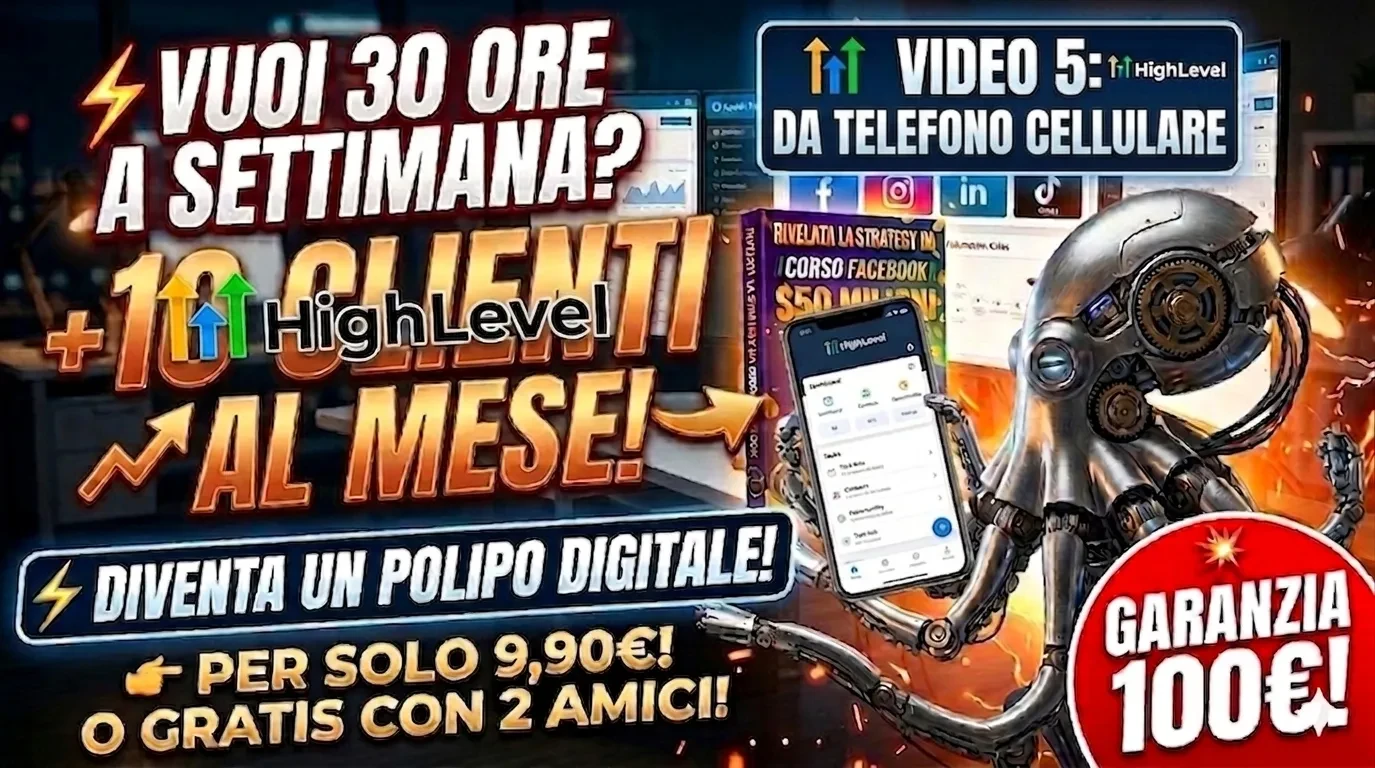Speed Funnel Chat (HighLevel) da Telefono Mobile lesson poster