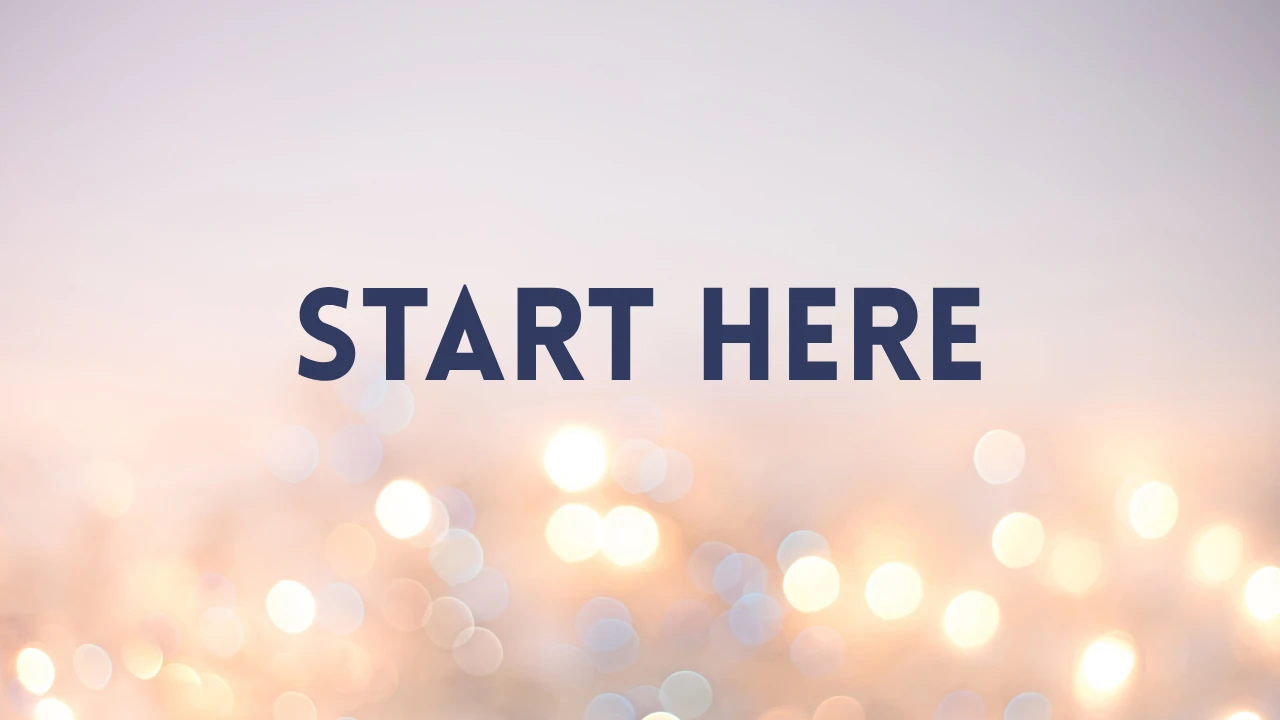 Start Here lesson poster