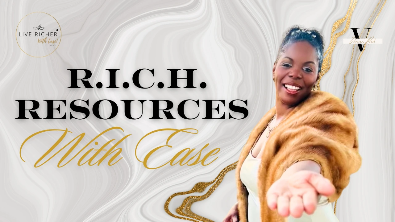 R.I.C.H. Resources to Help You Live Richer With Ease lesson poster
