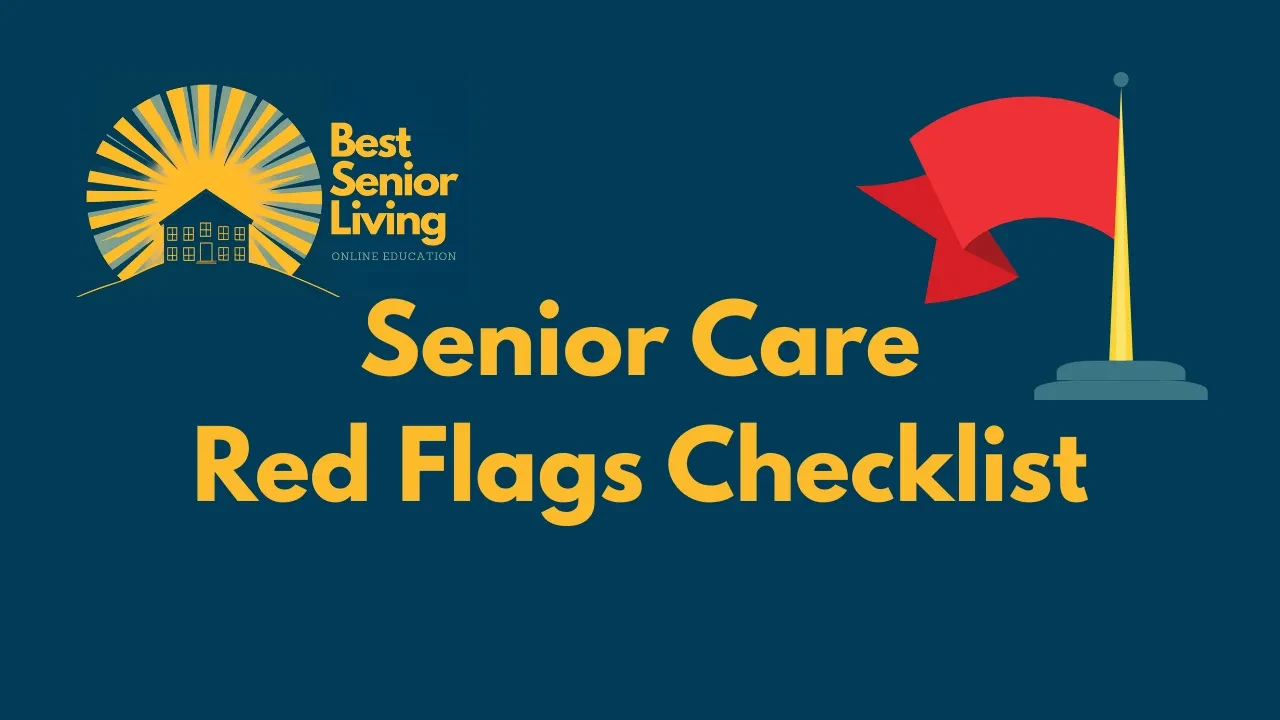 Senior Care Red-Flags Checklist lesson poster