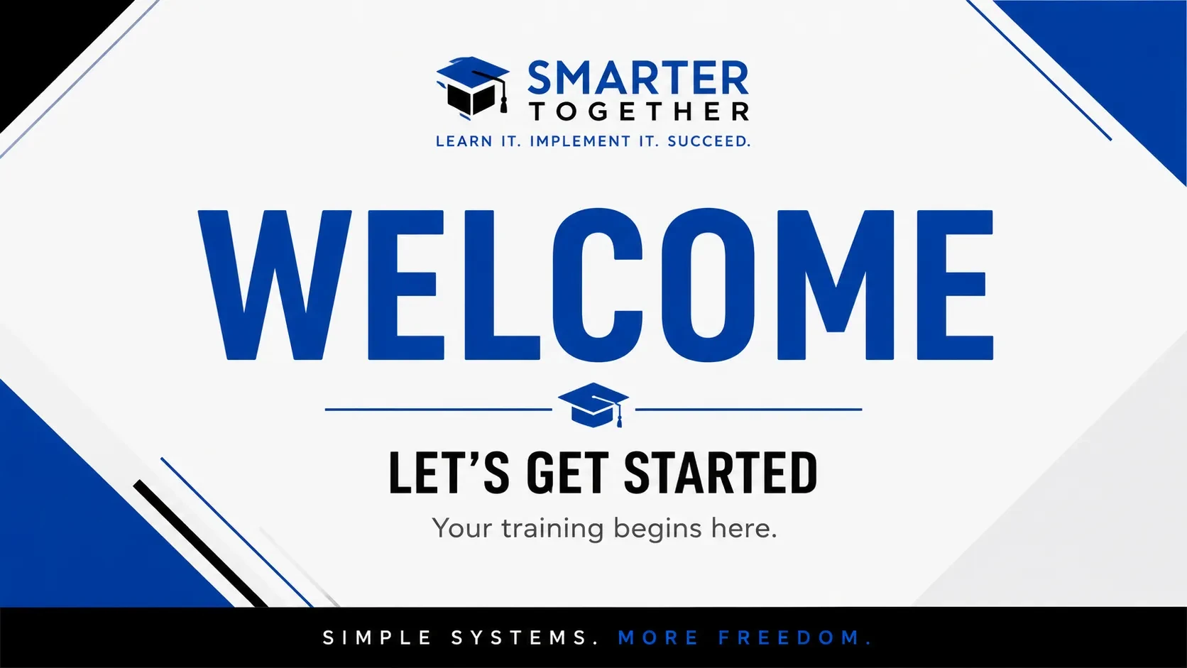 Welcome! lesson poster