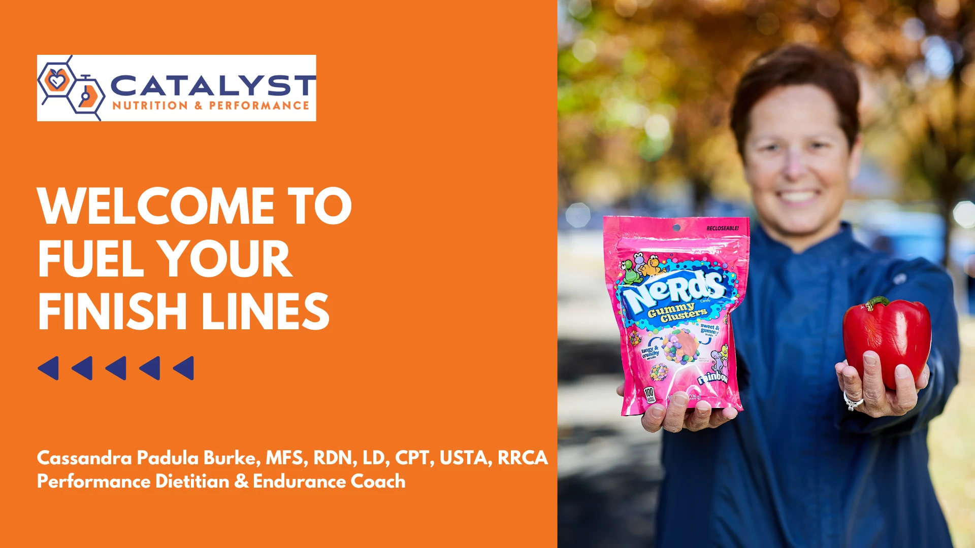 Welcome to Fuel Your Finish Lines lesson poster