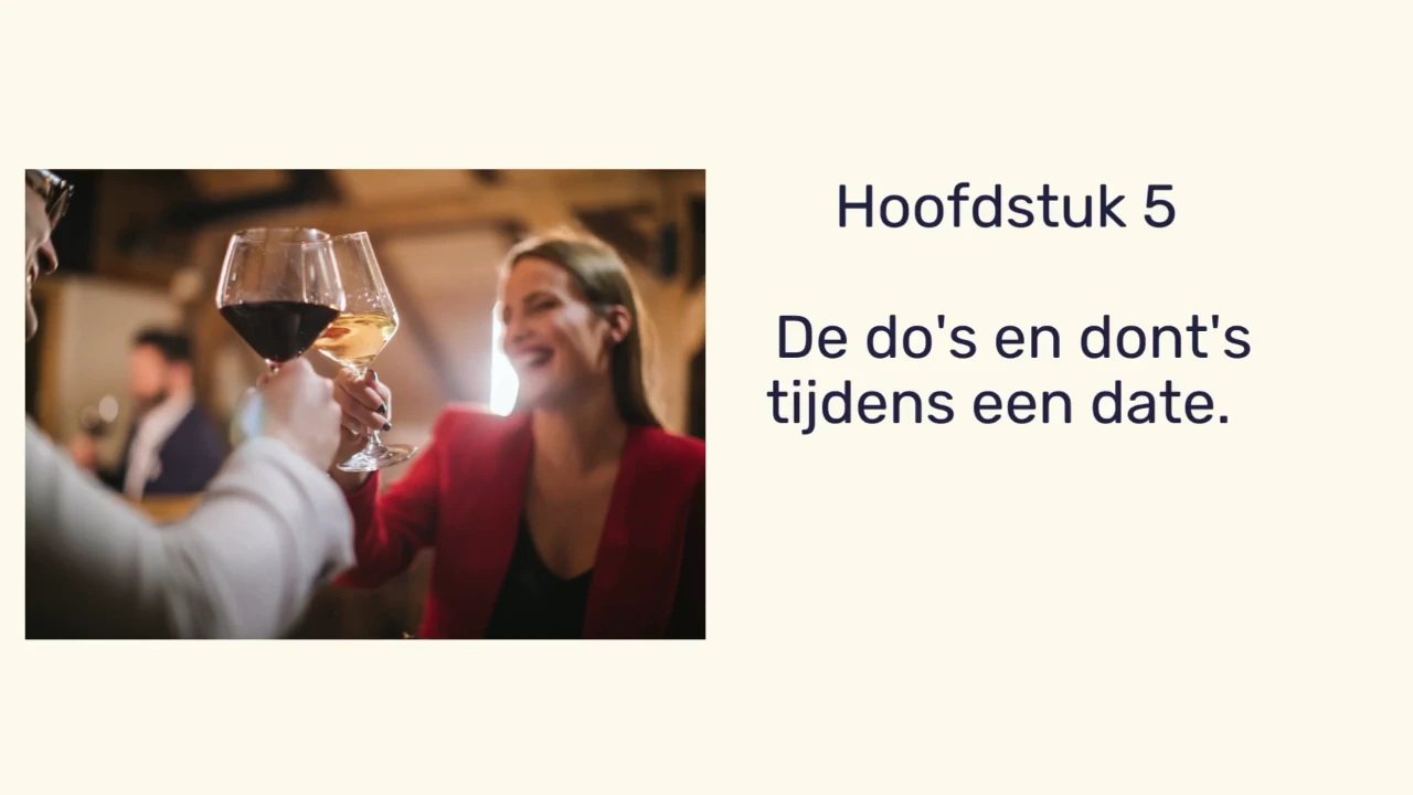 Hoofdstuk 5 - vrouwen - De do’s and dont’s tijdens het daten lesson poster