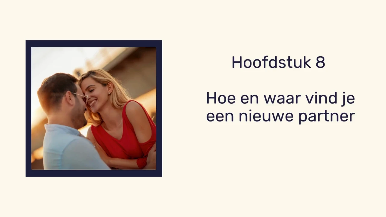 Hoofdstuk 8 - Hoe en waar vindt je een nieuwe partner? lesson poster
