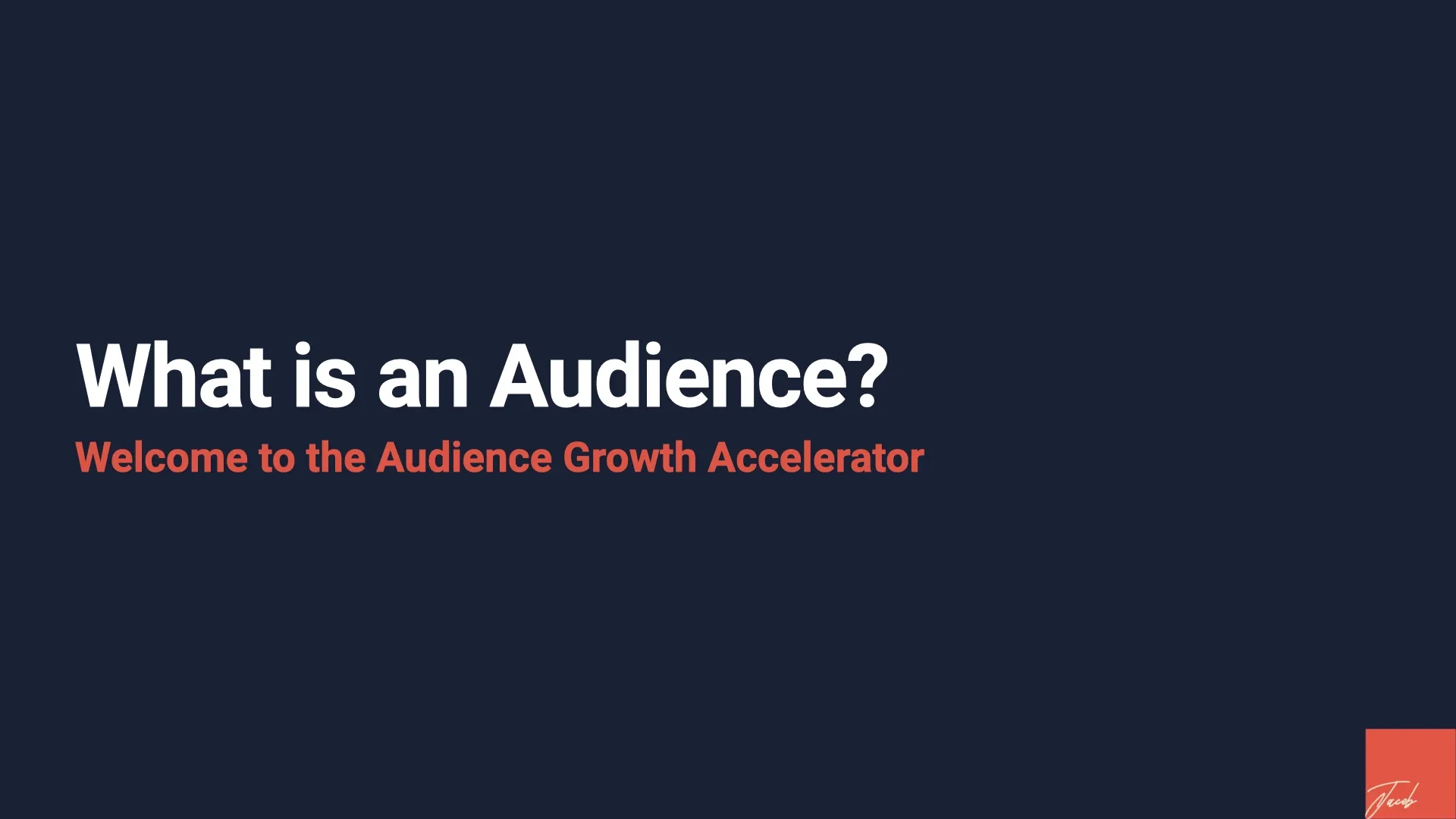 What is an Audience? lesson poster