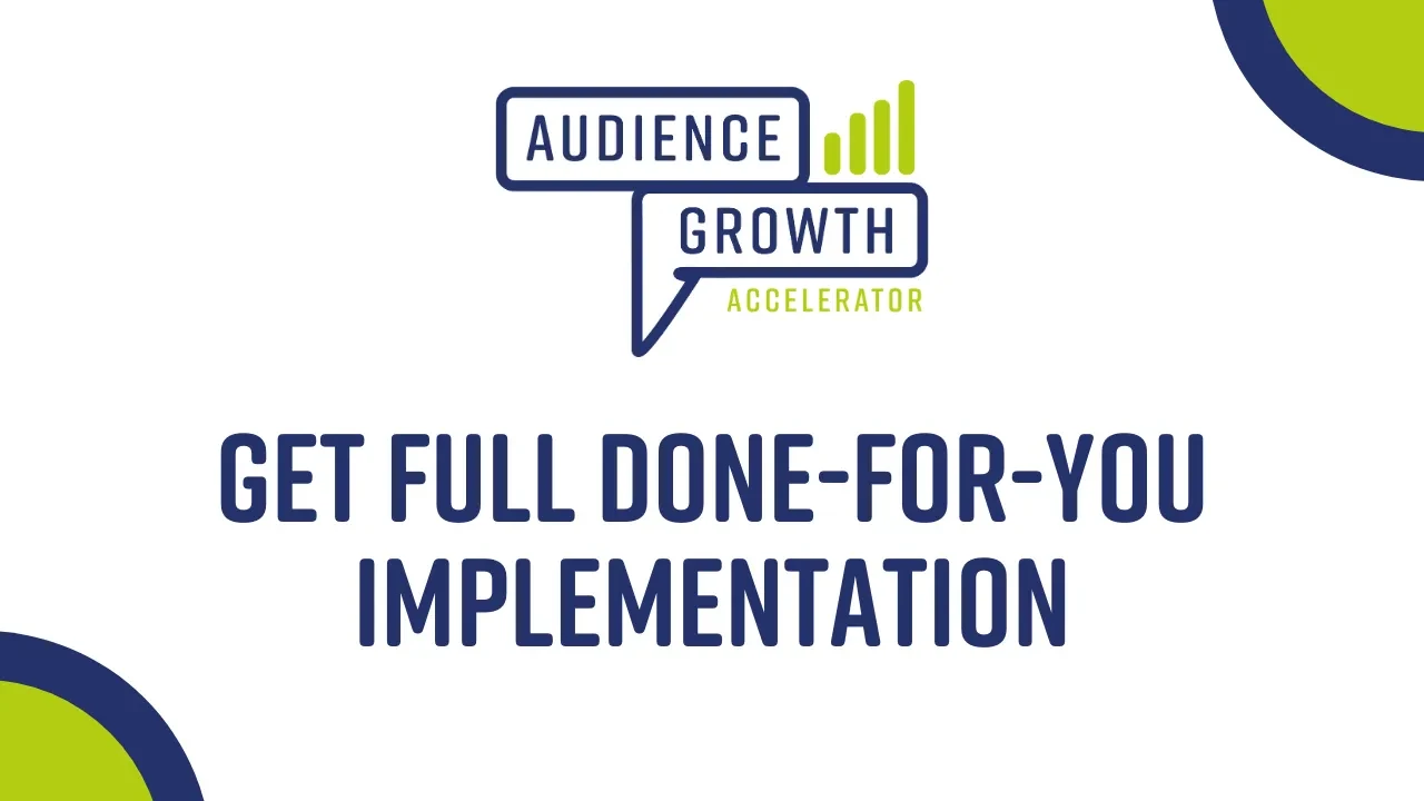 Done-For-You Implementation (Optional Upgrade) lesson poster