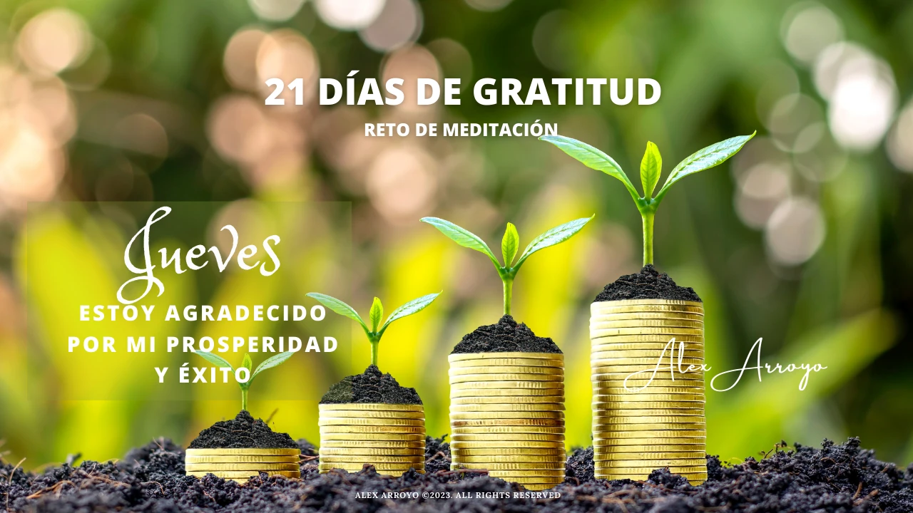 JUEVES: ESTOY AGRADECIDO POR MI PROSPERIDAD lesson poster