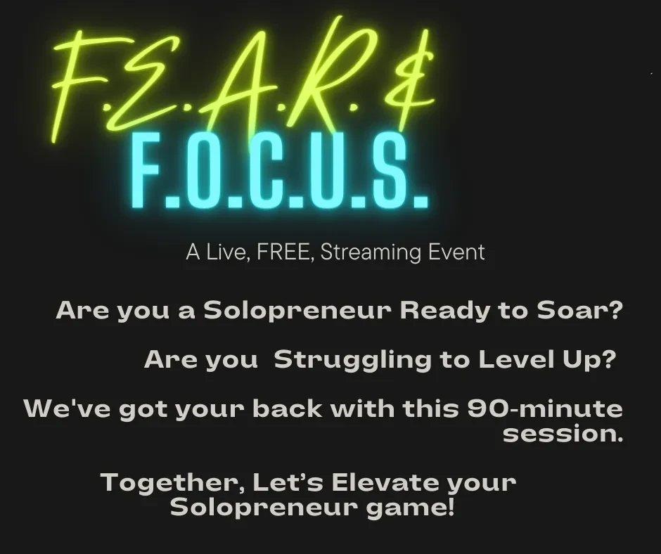 Step 1: F.E.A.R. & F.O.C.U.S.: 3 Steps to Real Change lesson poster