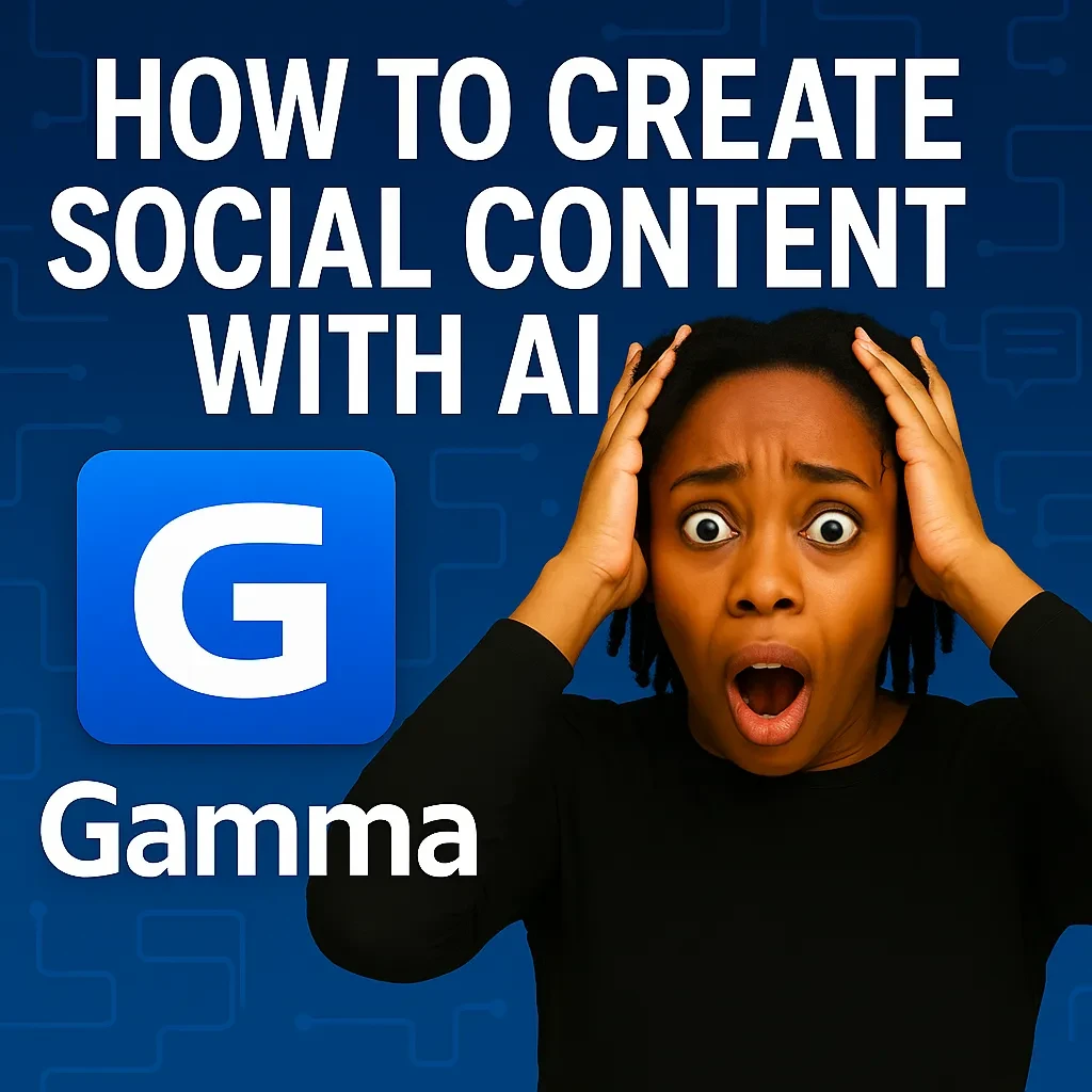 How To Create Social Contentnwith AI lesson poster