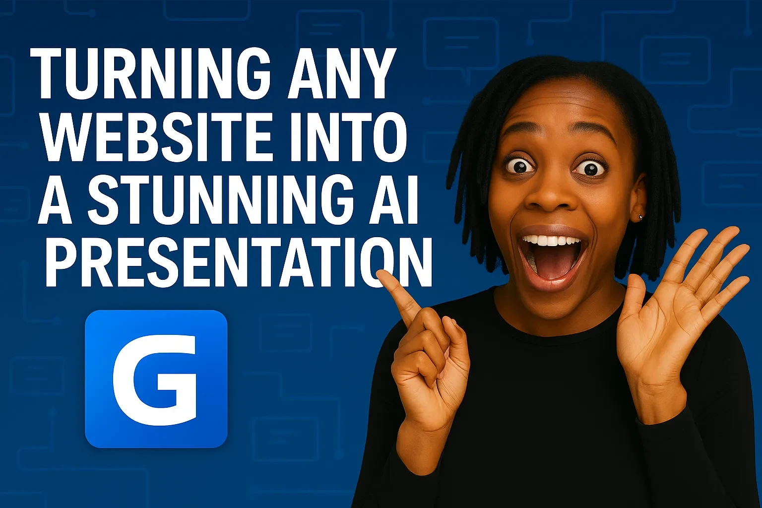 Turn Any Website into a Stunning AI Presentation lesson poster