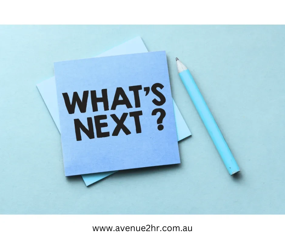 What's next? lesson poster
