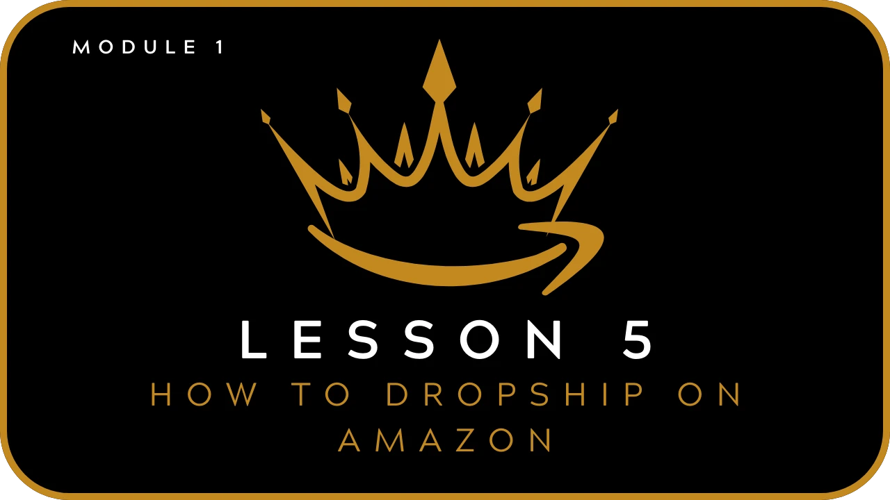 How To Find Products To Dropship On Amazon (Method #1) lesson poster