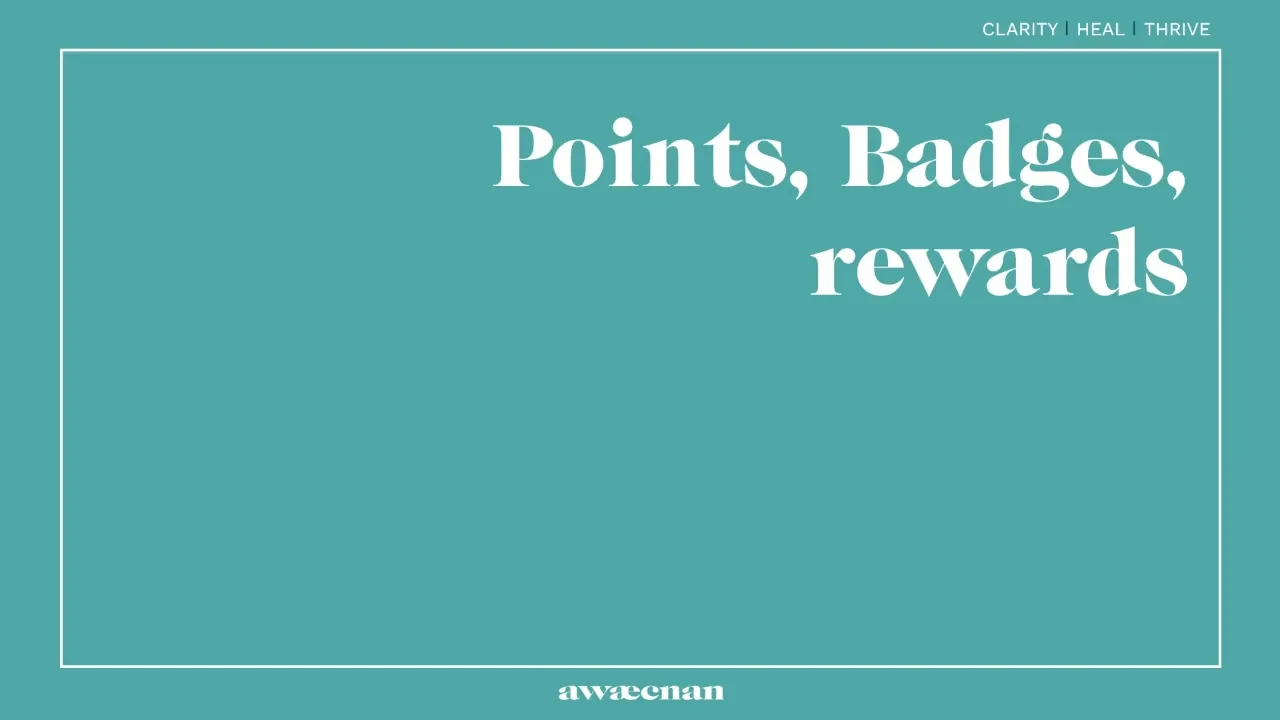 Earn Points, Rewards and Badges lesson poster