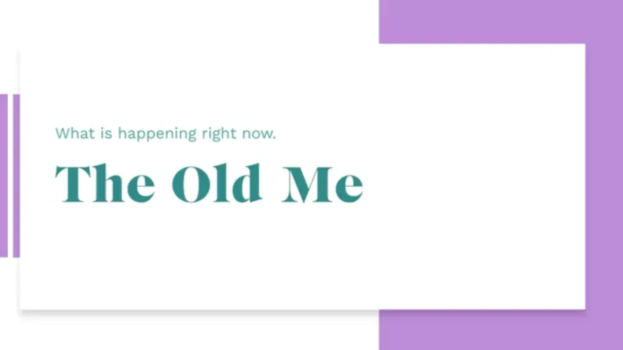 The Old Me lesson poster