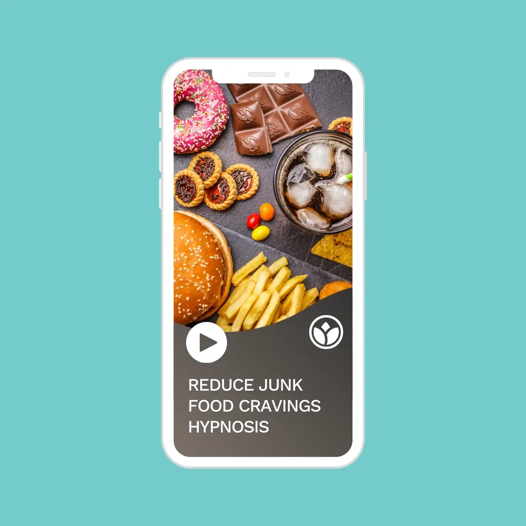 Hypnosis to Reduce Junk Food Cravings lesson poster