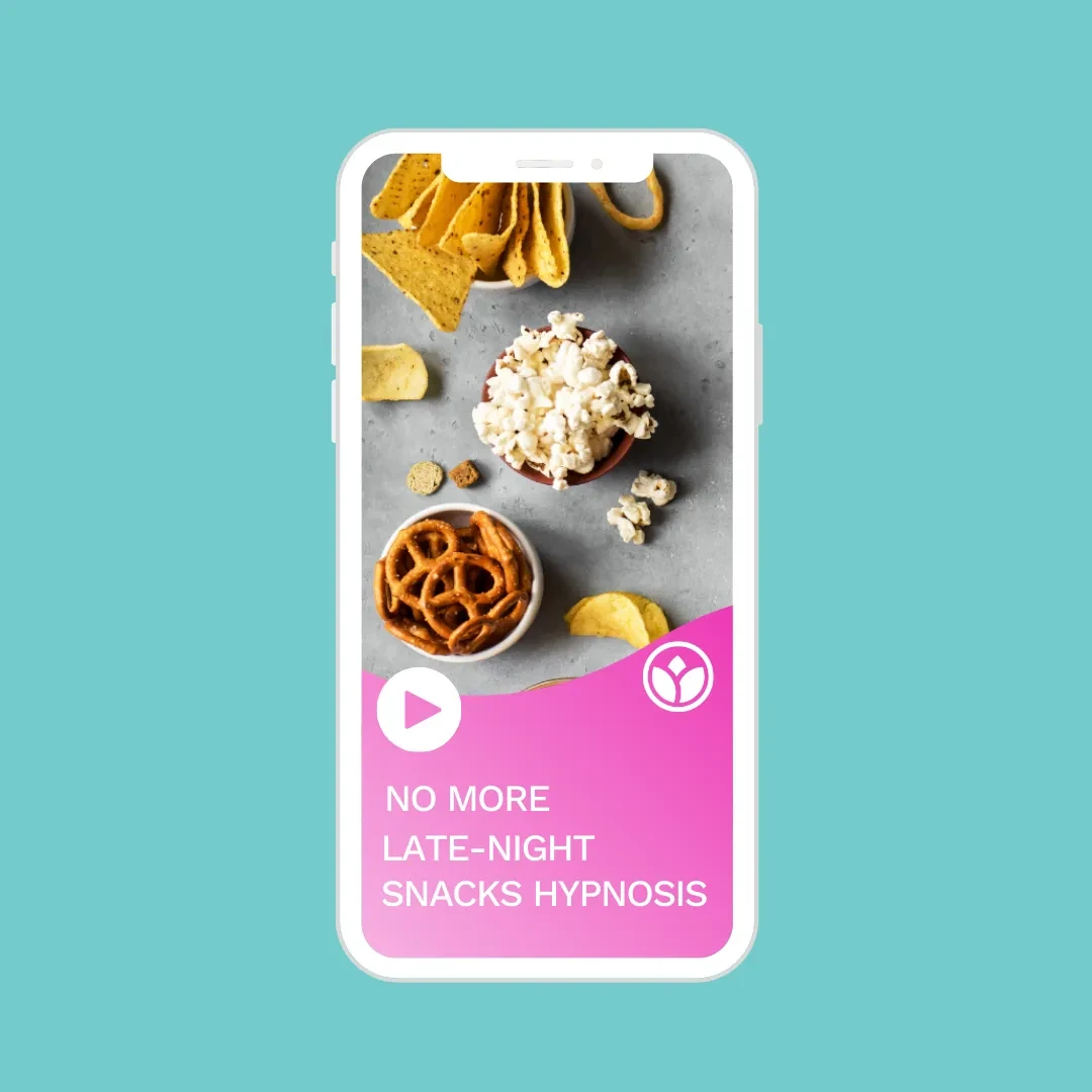 Hypnosis for Late-Night Snacking Control lesson poster