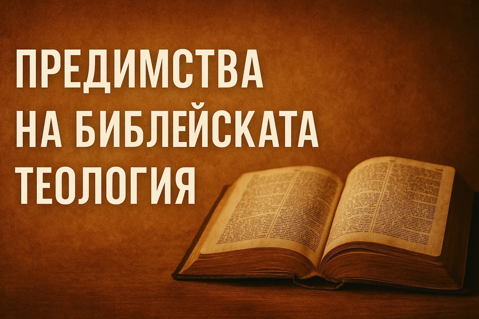Предимствата на библейската теология lesson poster