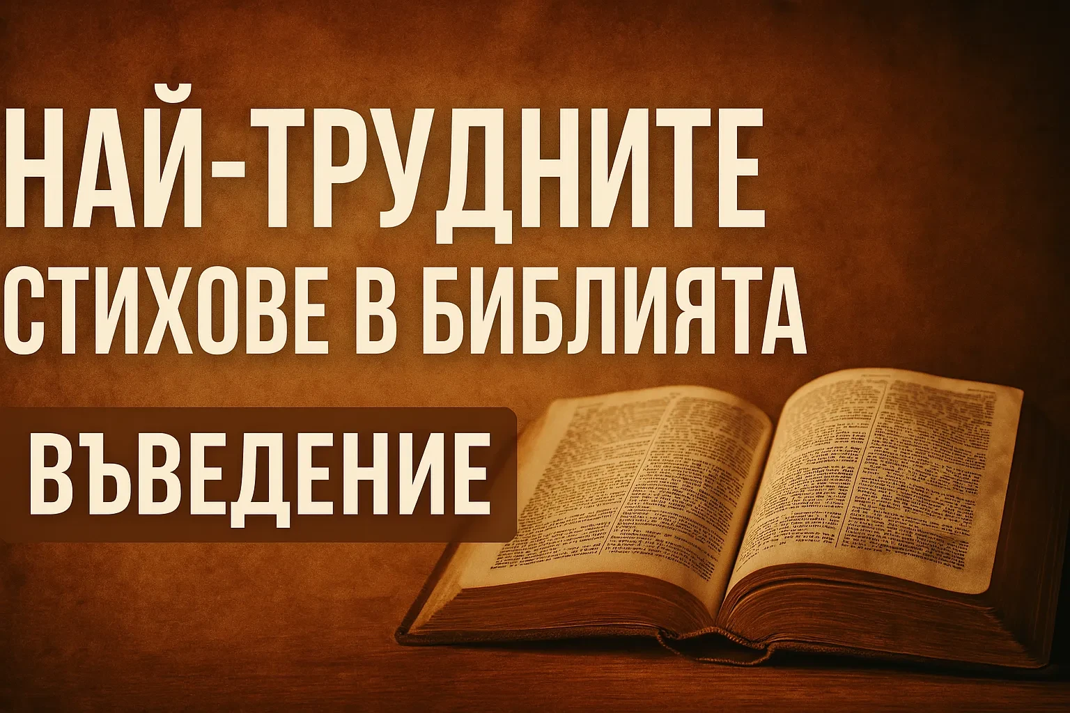 Най-трудните стихове в Библията - въведение lesson poster