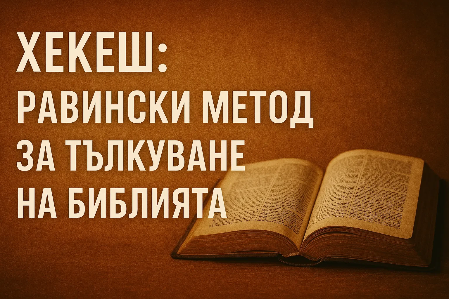 Хекеш : Равински метод за тълкуване на Библията lesson poster