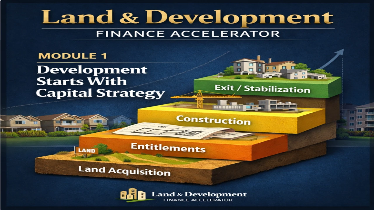 MODULE 1: Introduction to the Course – Building Tract Homes & Apartment Buildings for Re-Sale lesson poster