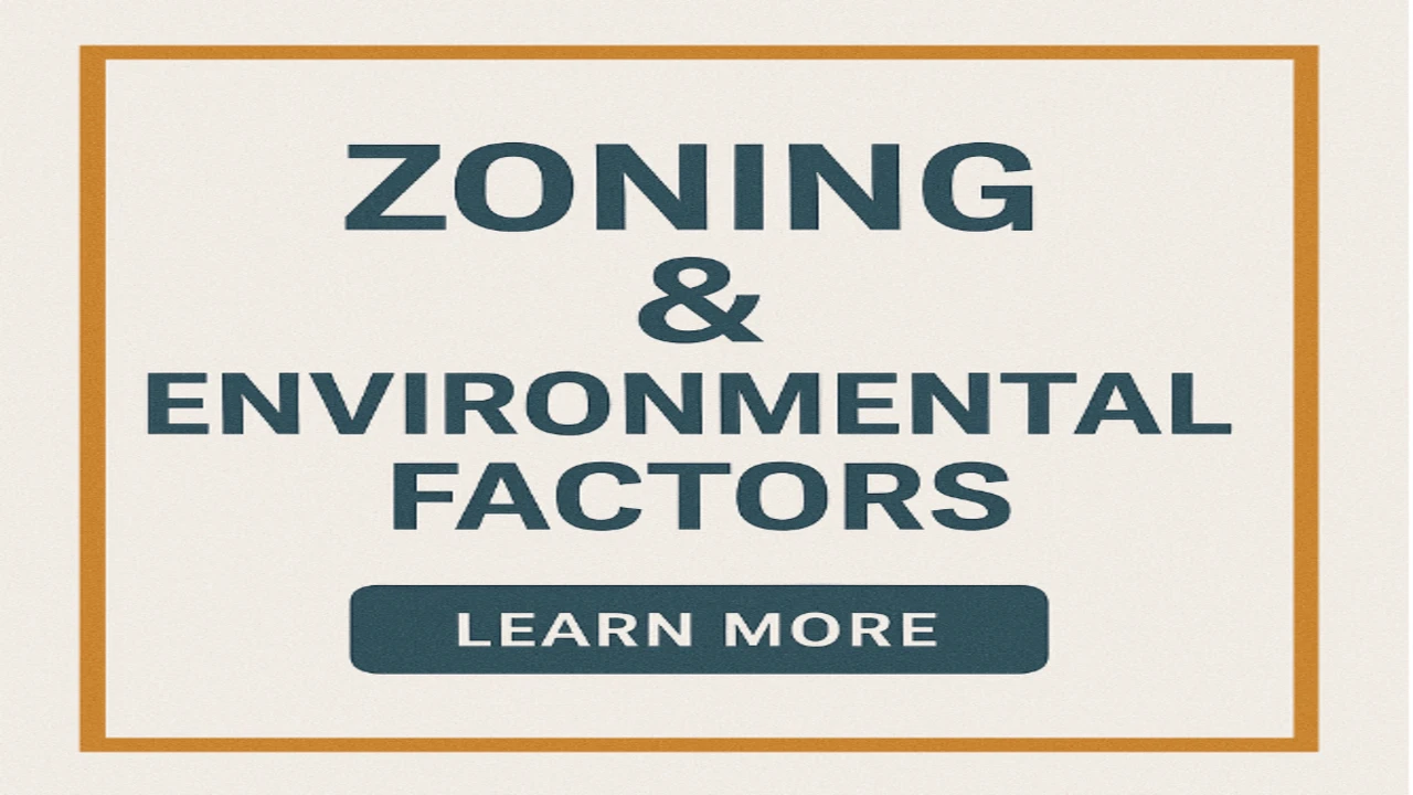 Module 4 — Zoning & Environmental Factors lesson poster
