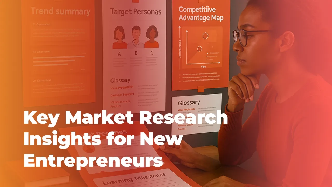 Module 5: Key Market Research Insights for New Entrepreneurs lesson poster