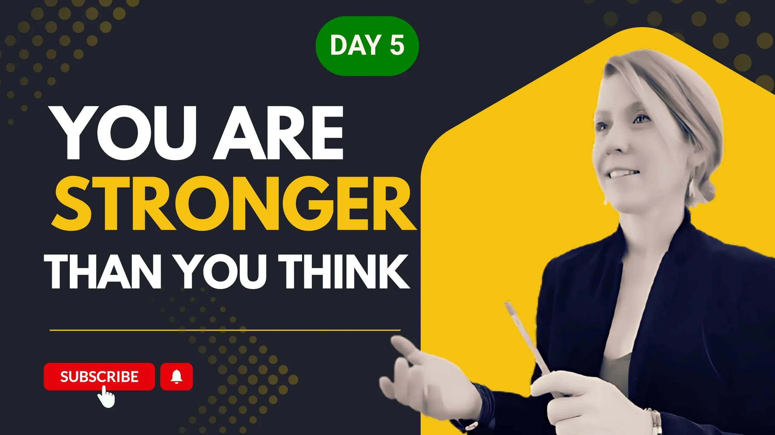 Day 5 - You are Stronger than you Think lesson poster