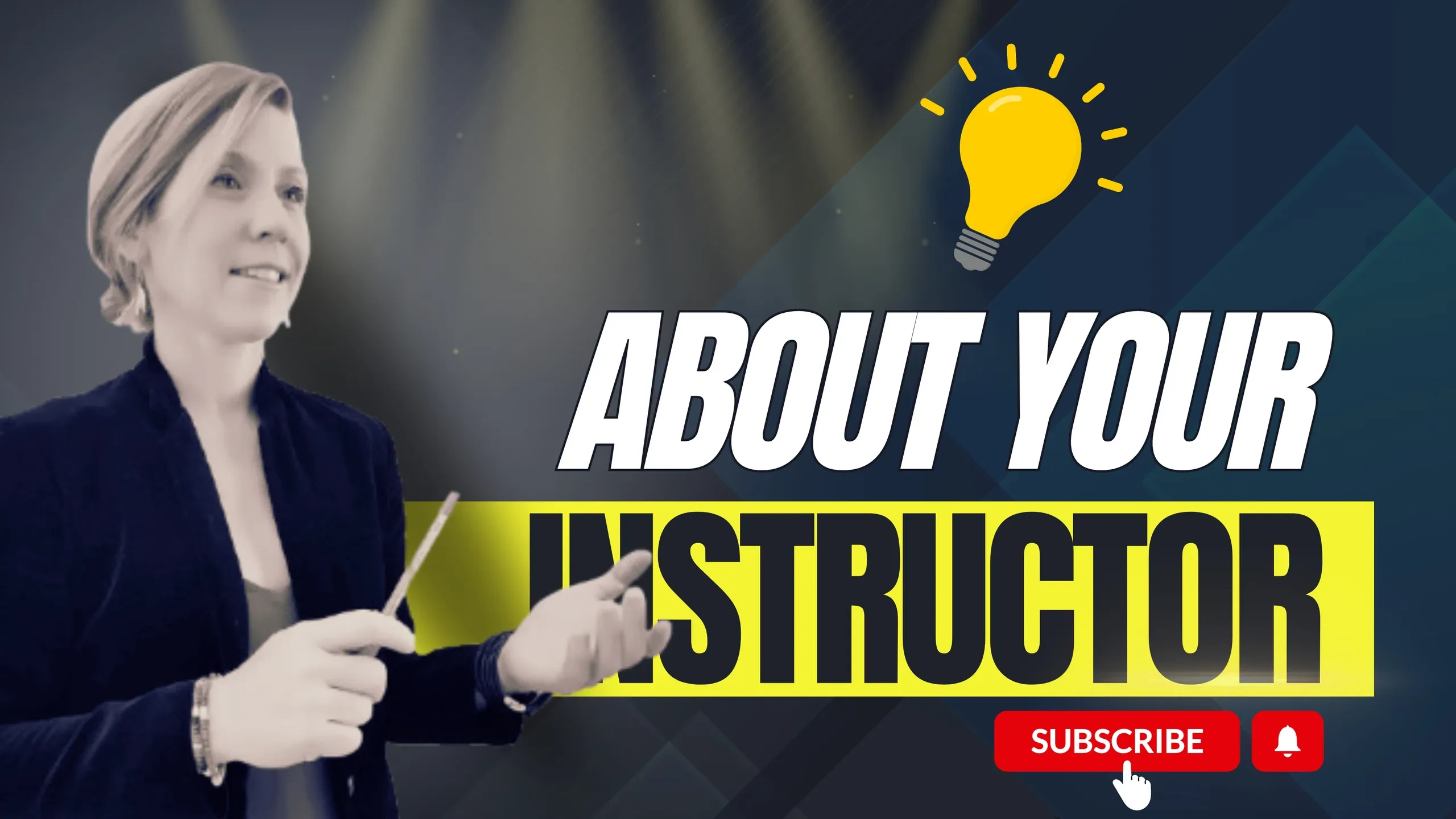 About Your Instructor lesson poster