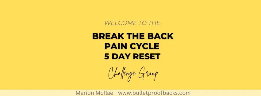 The Back Pain Reset - 5 Day Challenge 