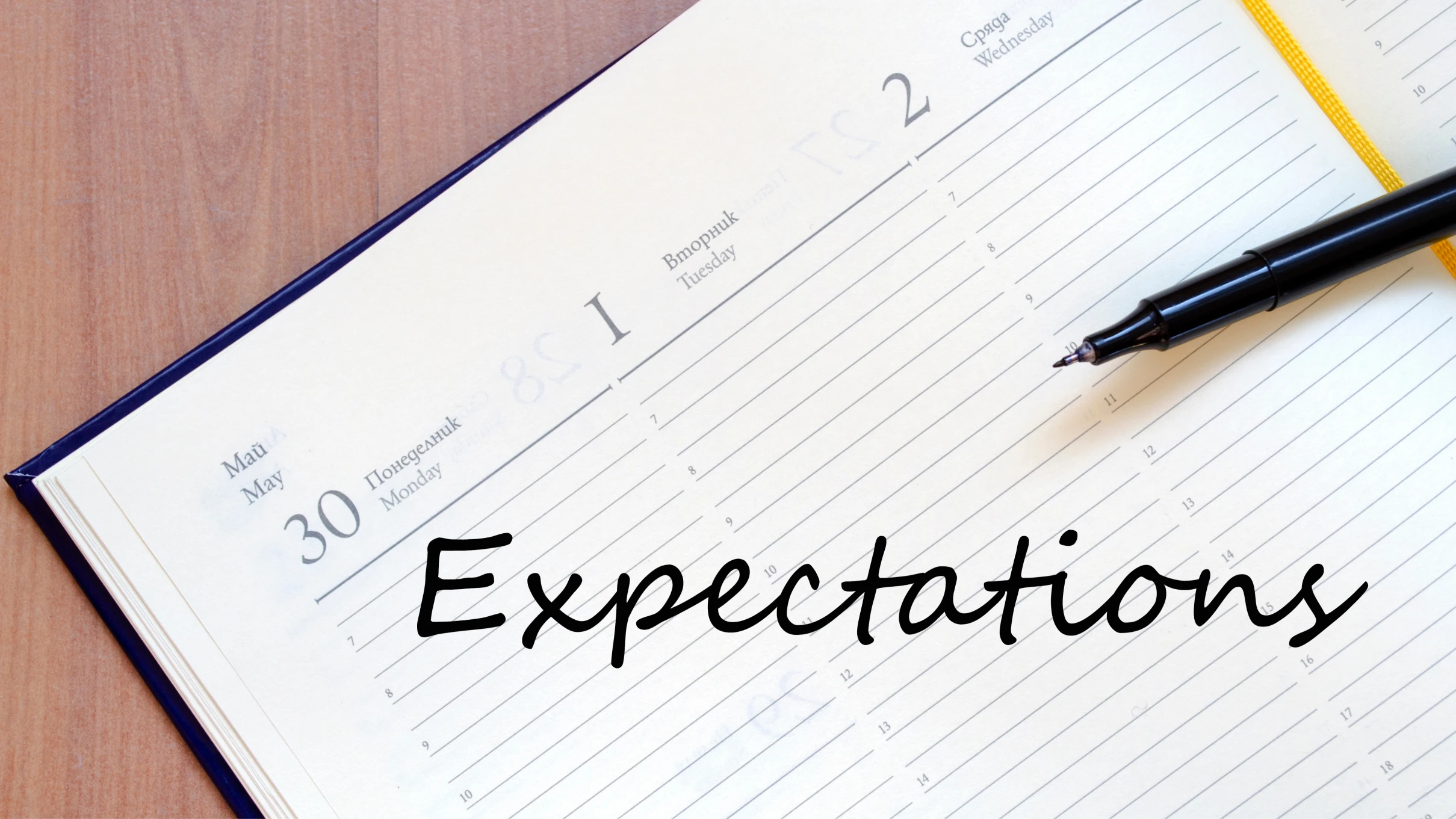 Program outline and expectations lesson poster