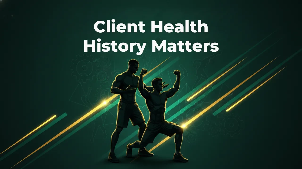 Client Health History Matters lesson poster