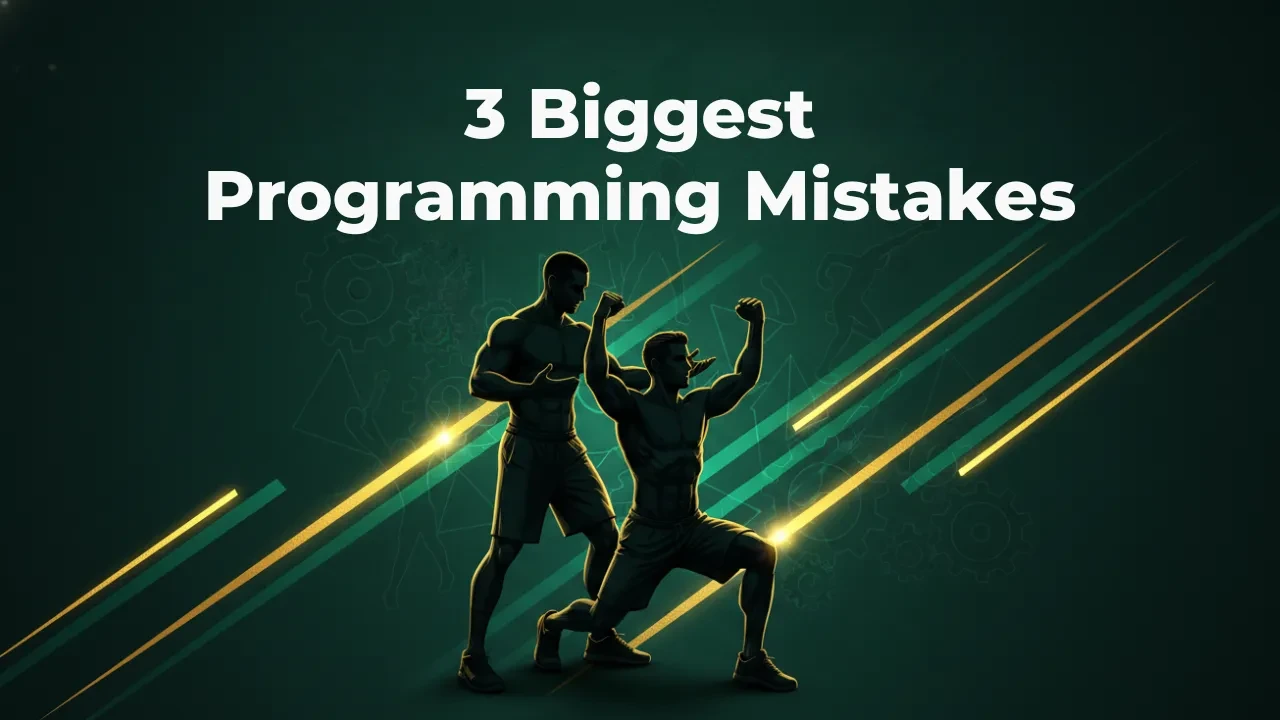 3 Biggest Programming Mistakes lesson poster