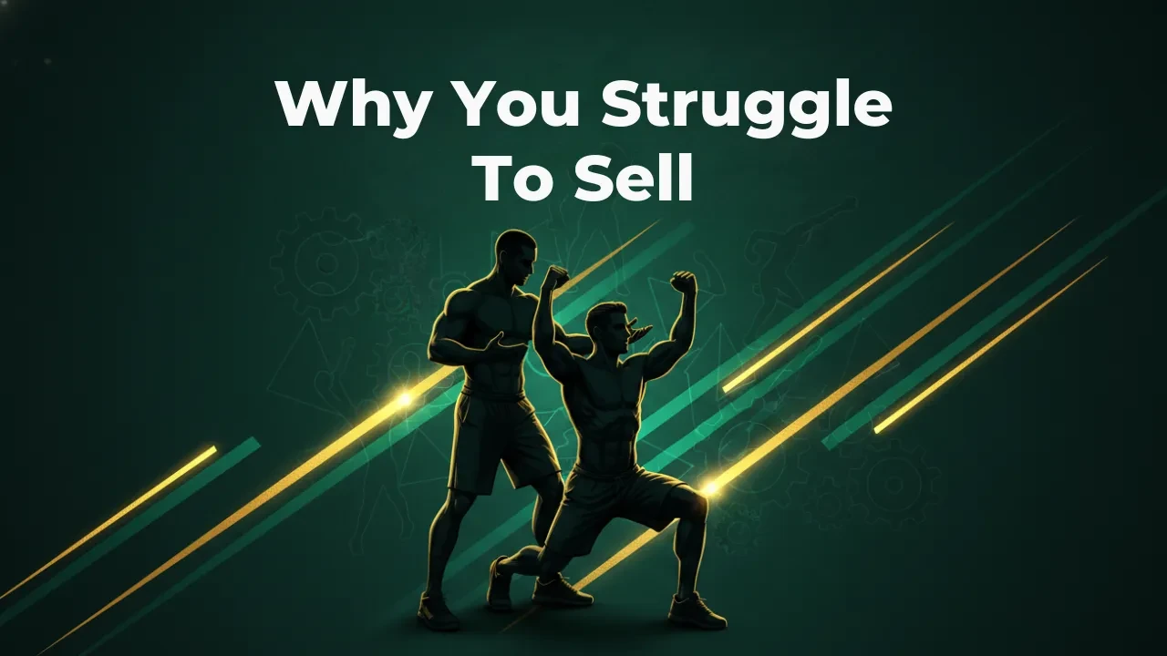Why You Struggle To Sell lesson poster