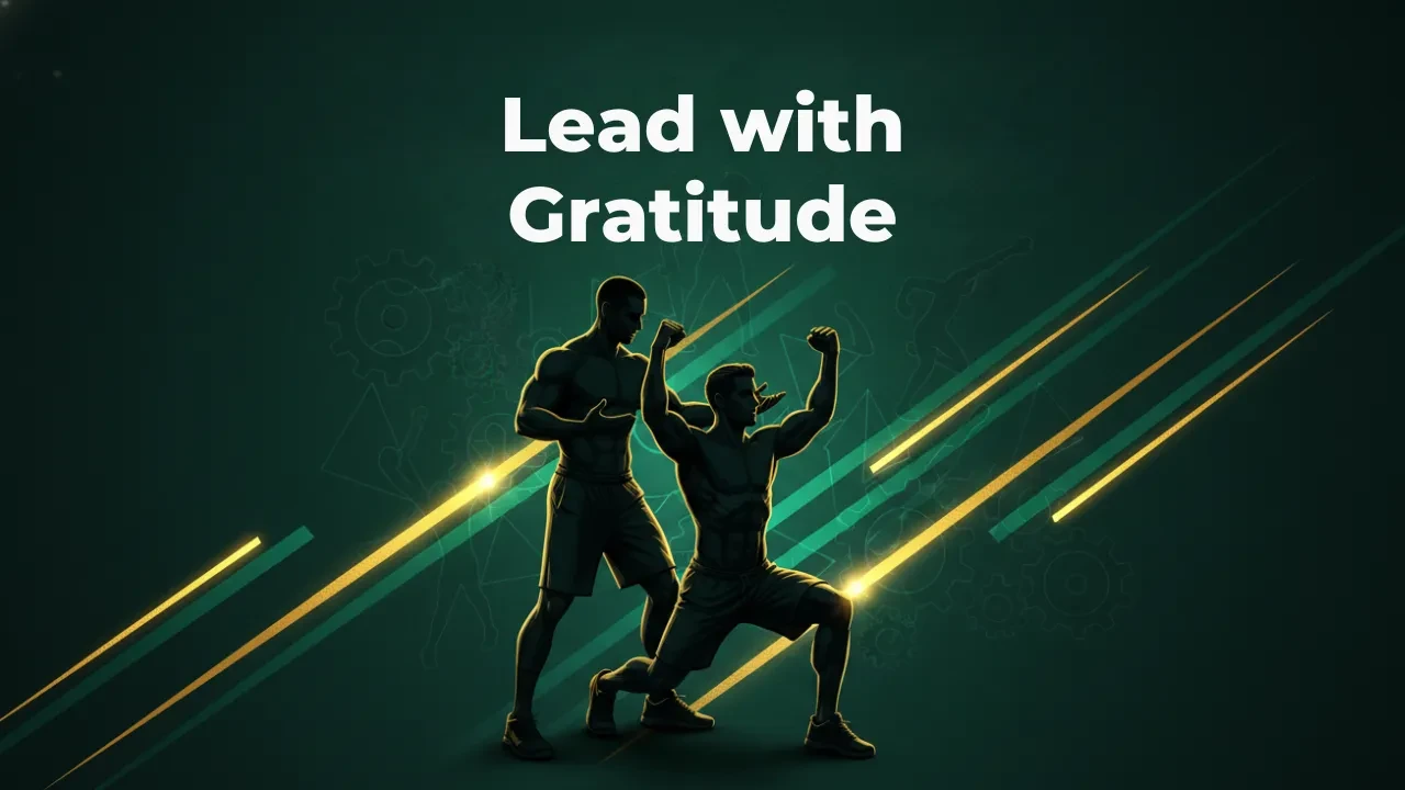 Lead With Gratitude lesson poster