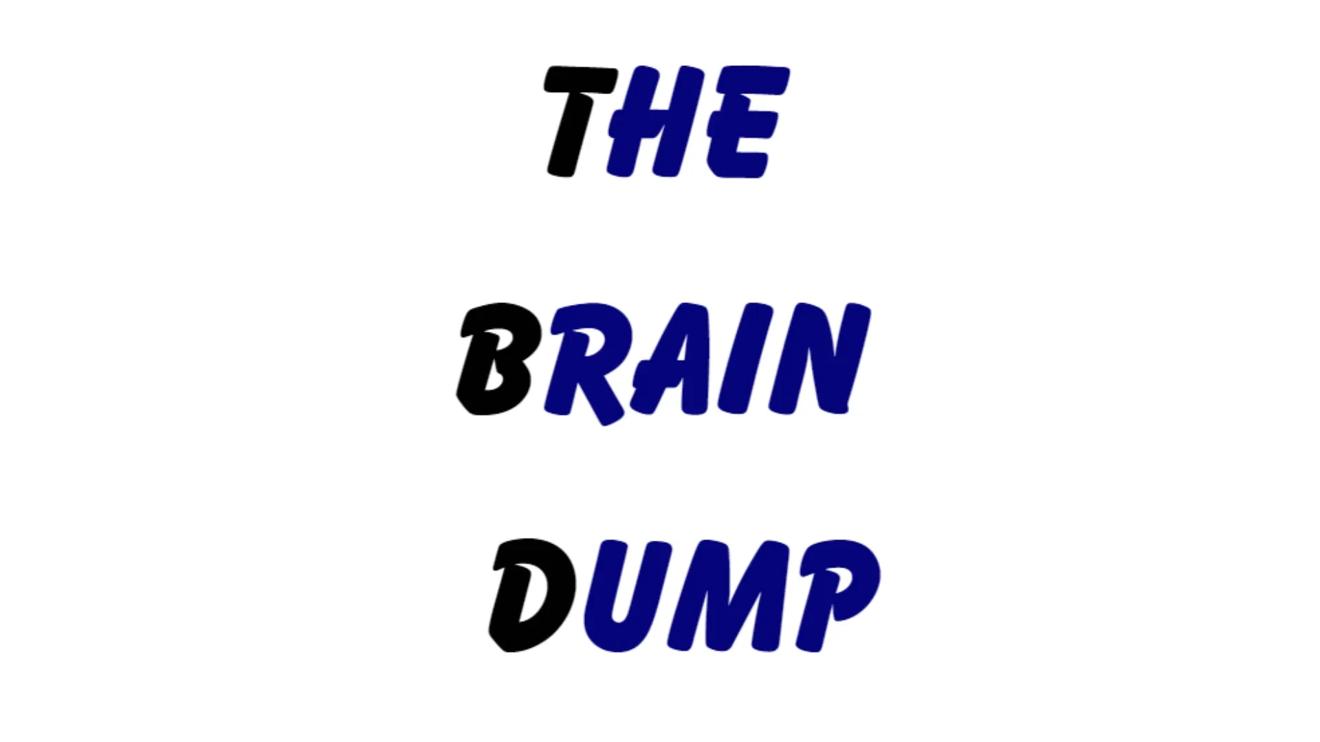 Step 1 - The Brain Dump lesson poster