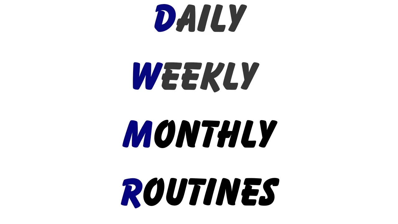 Step 5 - DWM Routines lesson poster