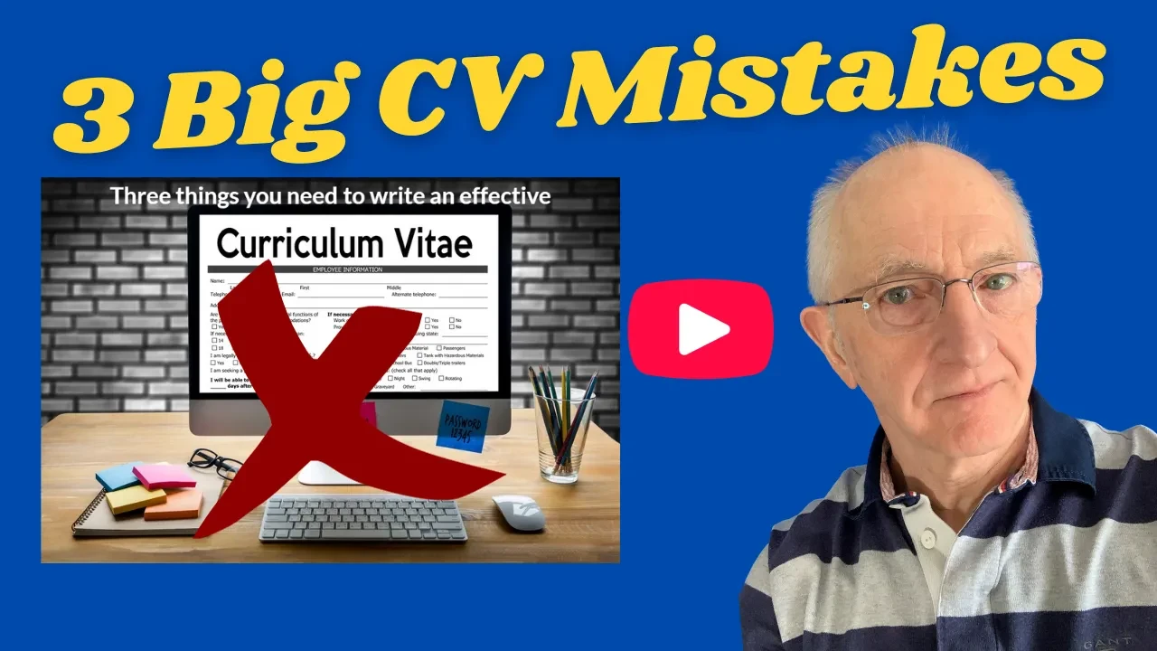 Common CV Mistakes lesson poster