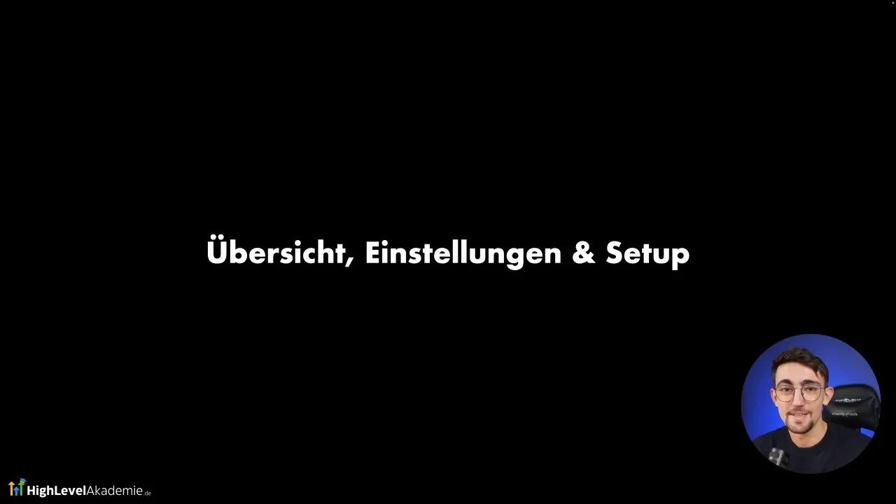 2. HighLevel - Überblick, Einstellungen & Setup lesson poster