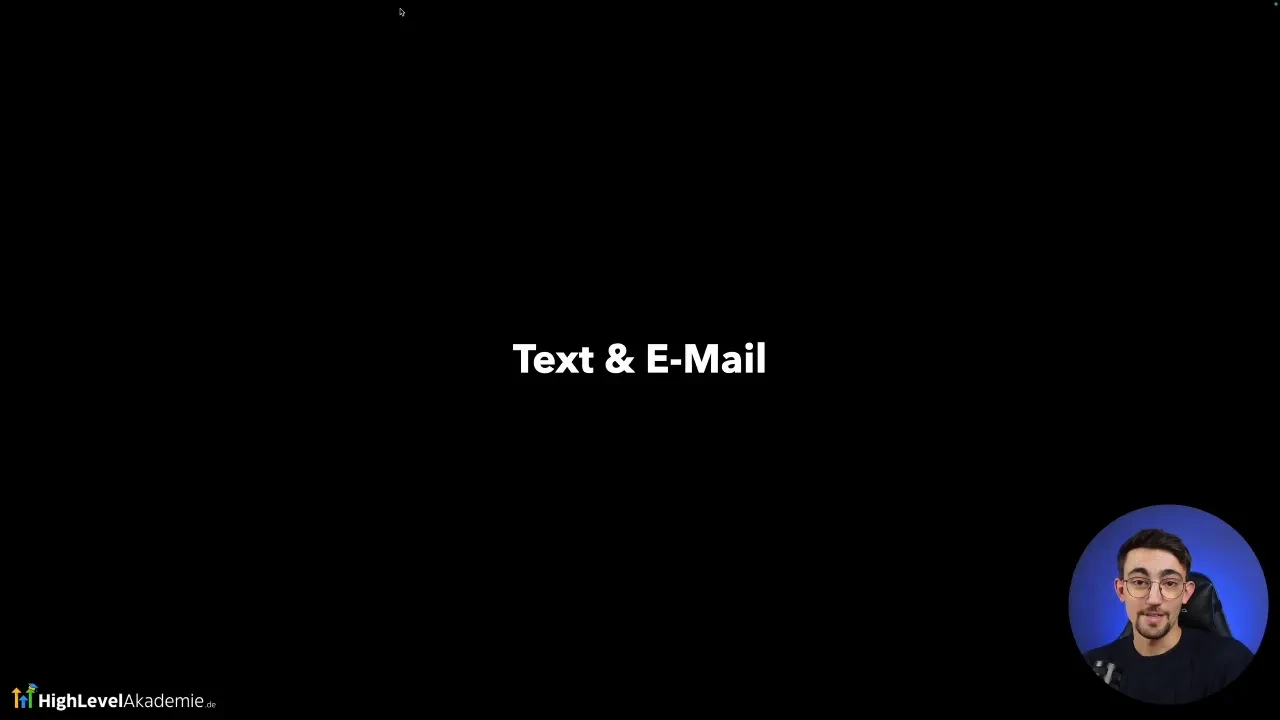 6. Text & E-Mail Automatisierungen lesson poster