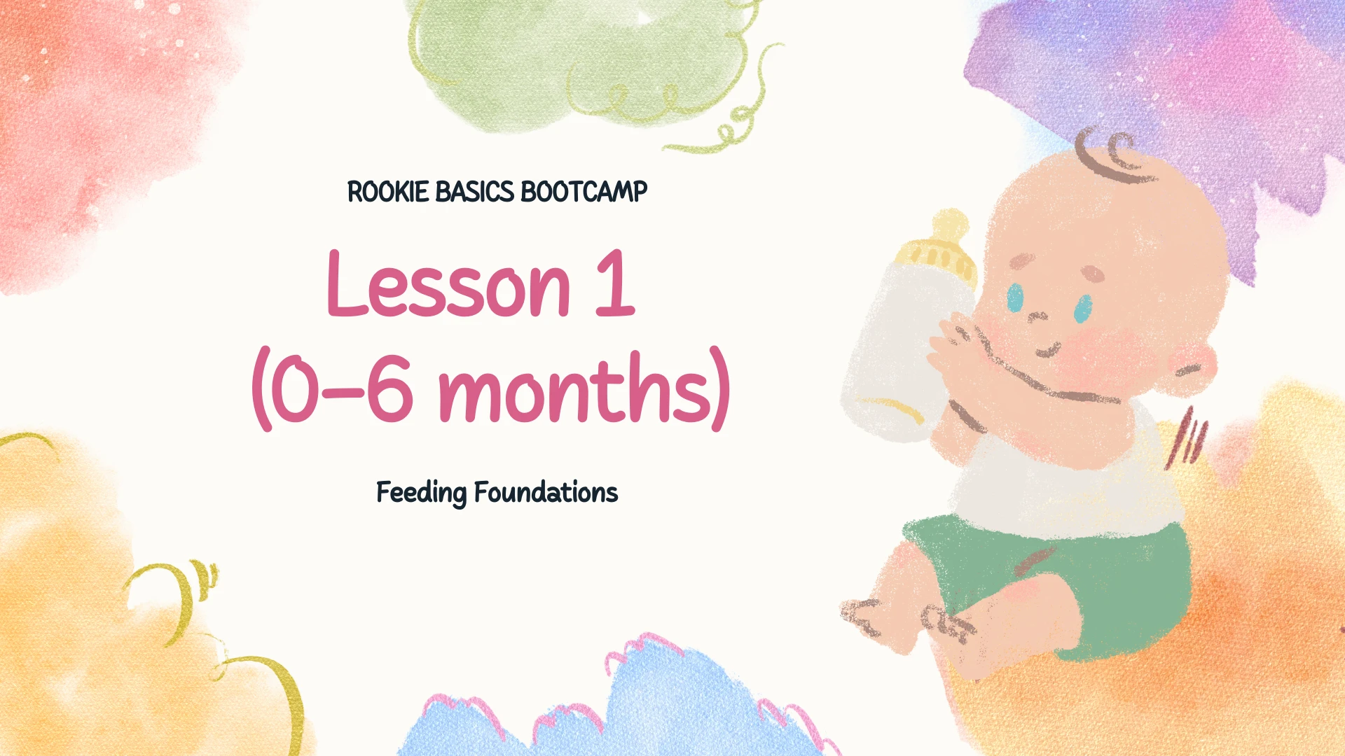 Lesson 1 (0–6 months) – Feeding Foundations lesson poster